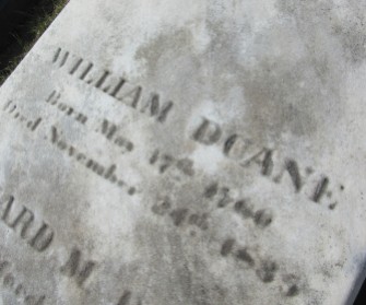 William Duane's gravesite at Laurel Hill Cemetery